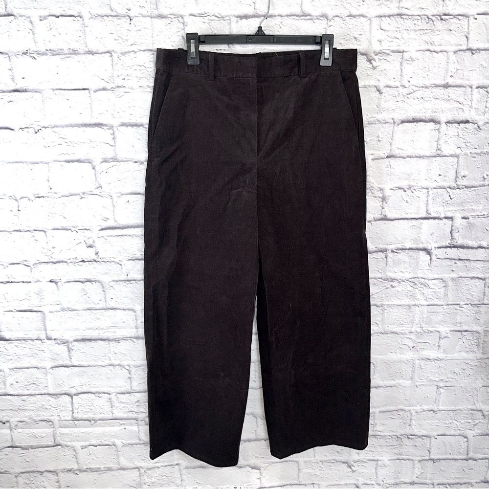 Theory Relax Straight Pant T Stretch Corduroy‎ Brown Size 8 NWOT